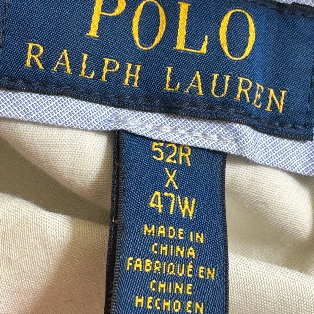 Polo Ralph Lauren Men’s Navy Blue Stretch Straigh Modern Fit Chino Pants 52X47‎